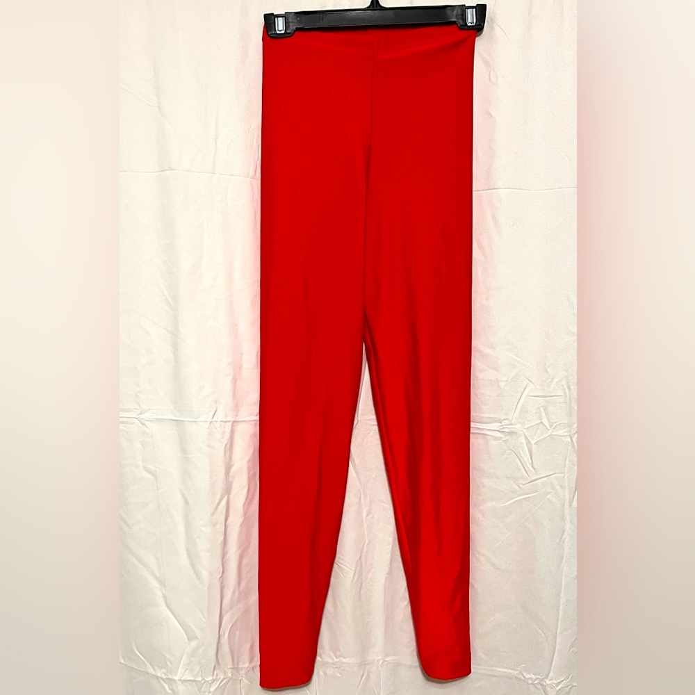 Very Cute American Apparel Red Leggings, Medium-Stretchy/Elastane, Tummy…
